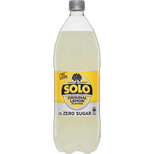 Solo Zero Sugar Original Lemon Soft Drink 1.25l