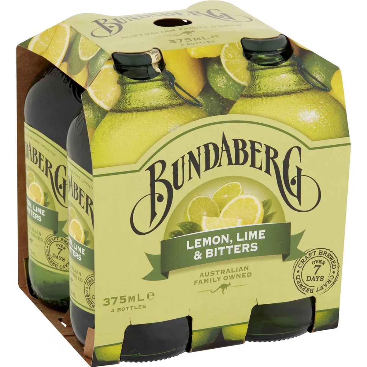 Bundaberg Lemon Lime & Bitters 375ml X4 Pack