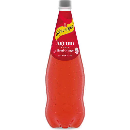 Schweppes Agrum Blood Orange Soft Drink Bottle 1.1l