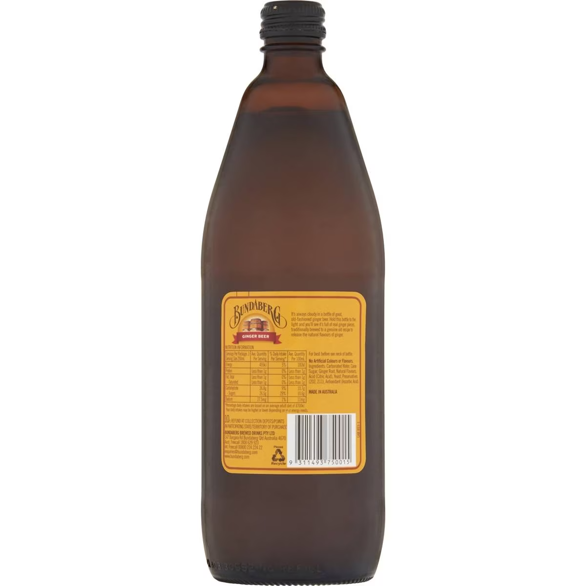 Bundaberg Ginger Beer 750ml