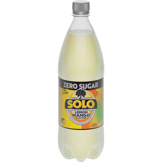 Solo Zero Sugar Lemon Mango Flavour 1.25l