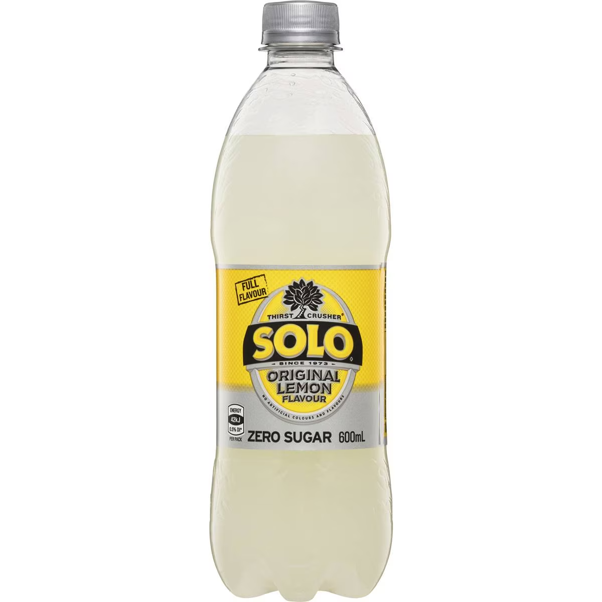 Solo Zero Sugar Original Lemon Soft Drink Bottle 600ml