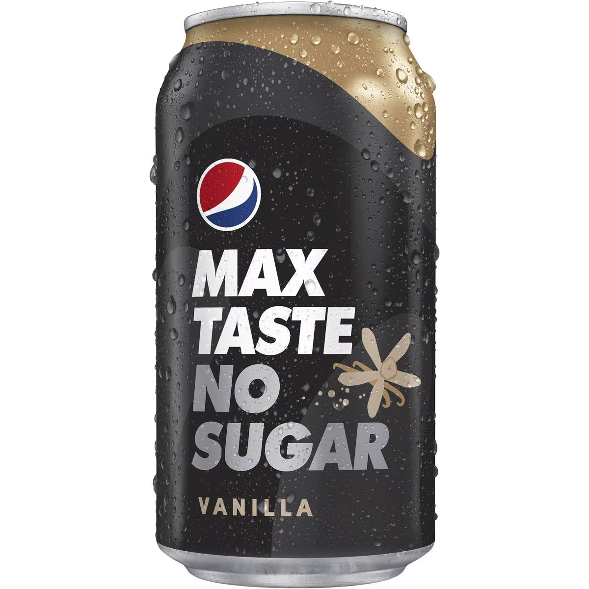 Pepsi Max No Sugar Vanilla Cola Soft Drink Cans Multipack 375ml X 10 Pack