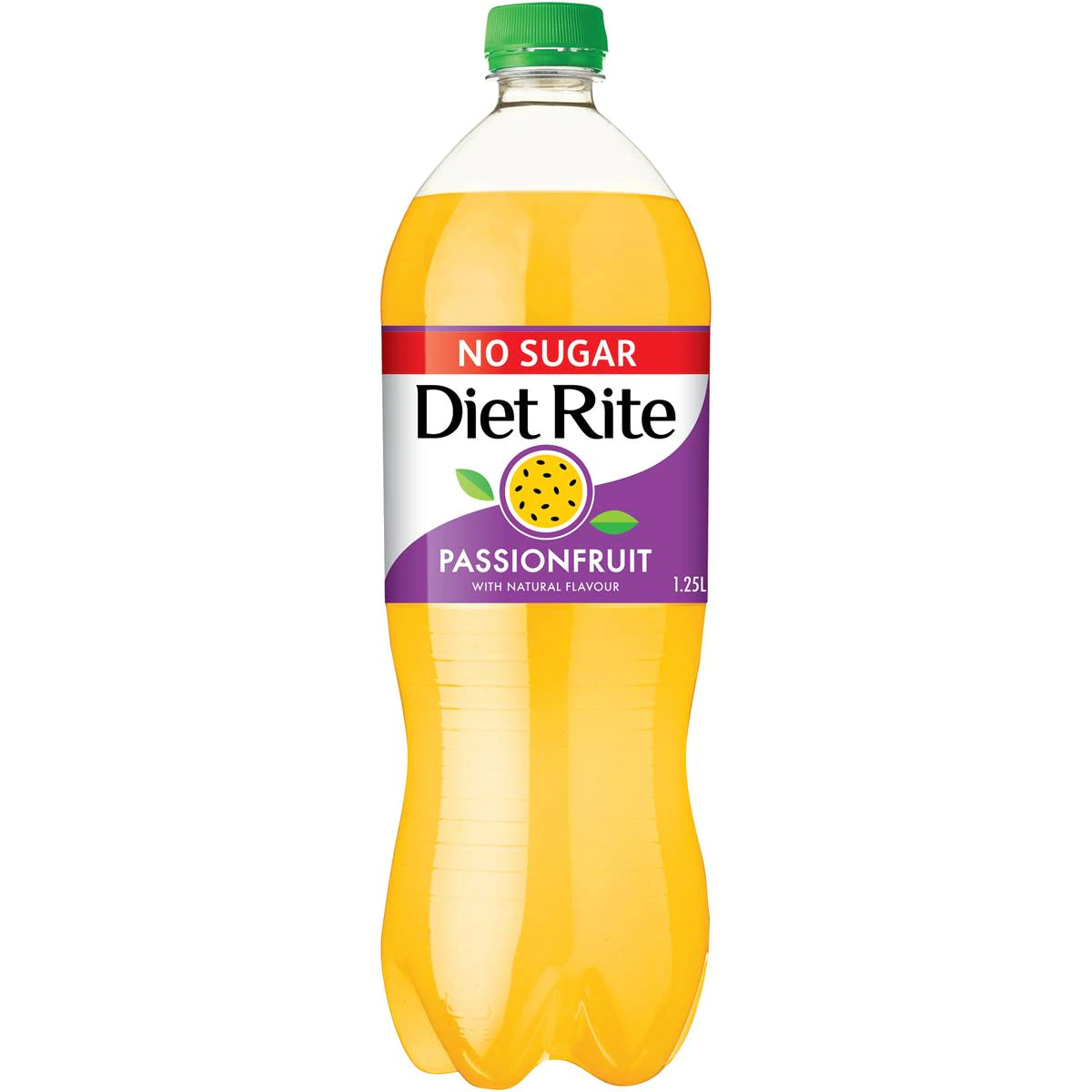 Diet Rite Soft Drink Passionfruit Bottle 1.25l