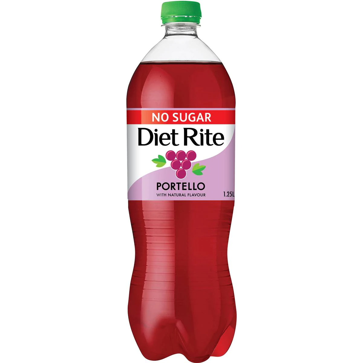 Diet Rite Soft Drink Grape Portello Bottle 1.25l