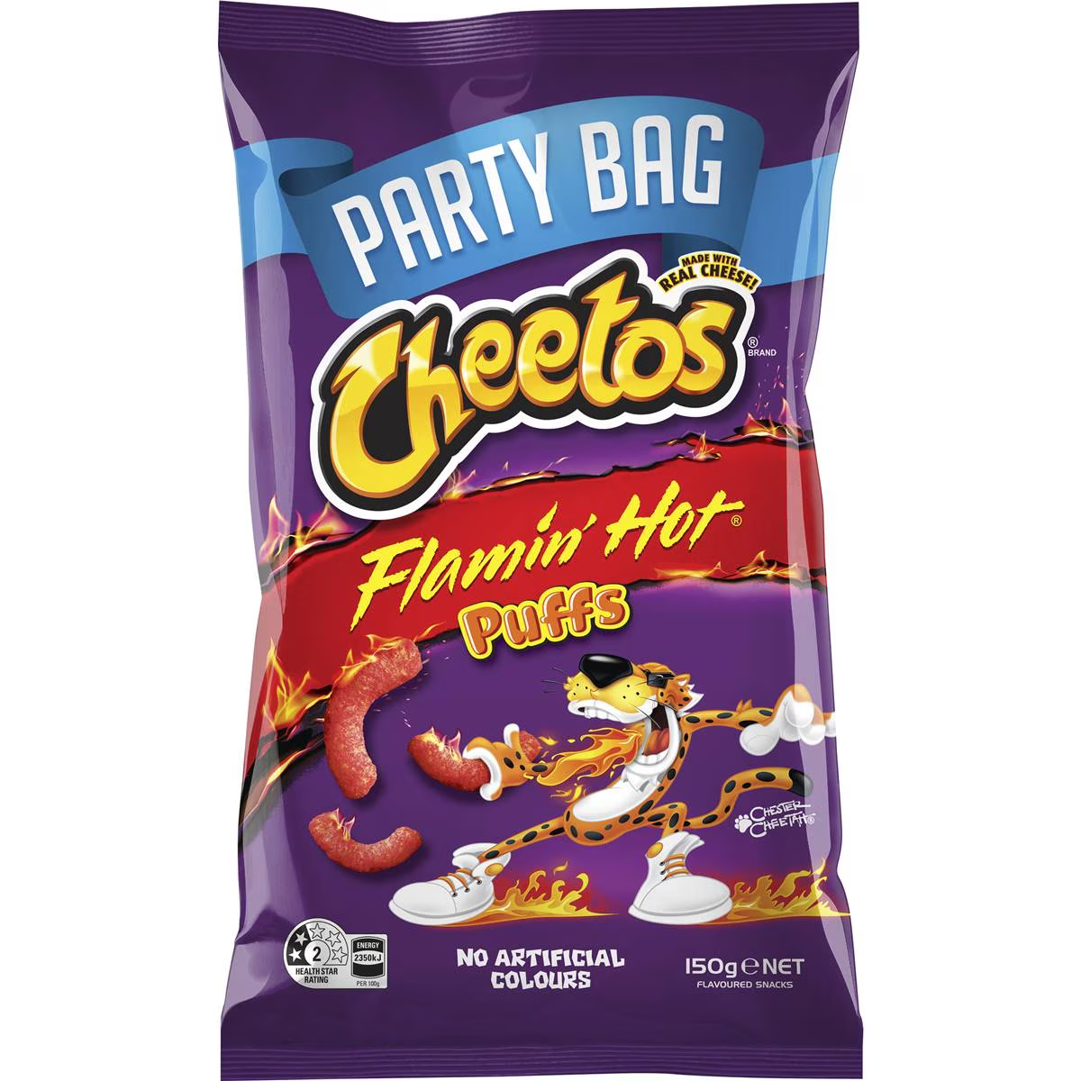 Cheetos Crunchy Flamin' Hot Snacks Share Pack 150g