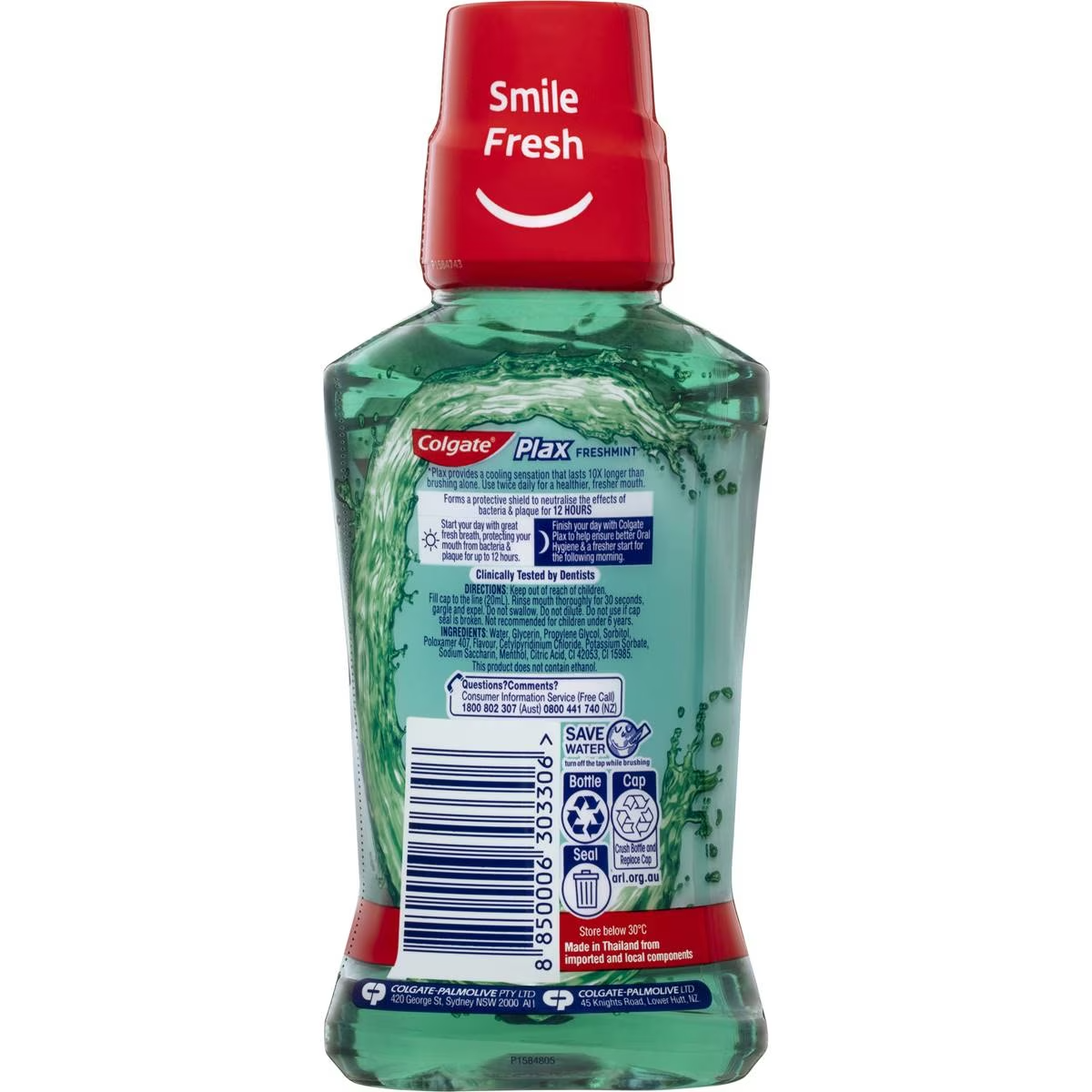 Colgate Mouthwash Freshmint Alcohol Free - Plax 250ml