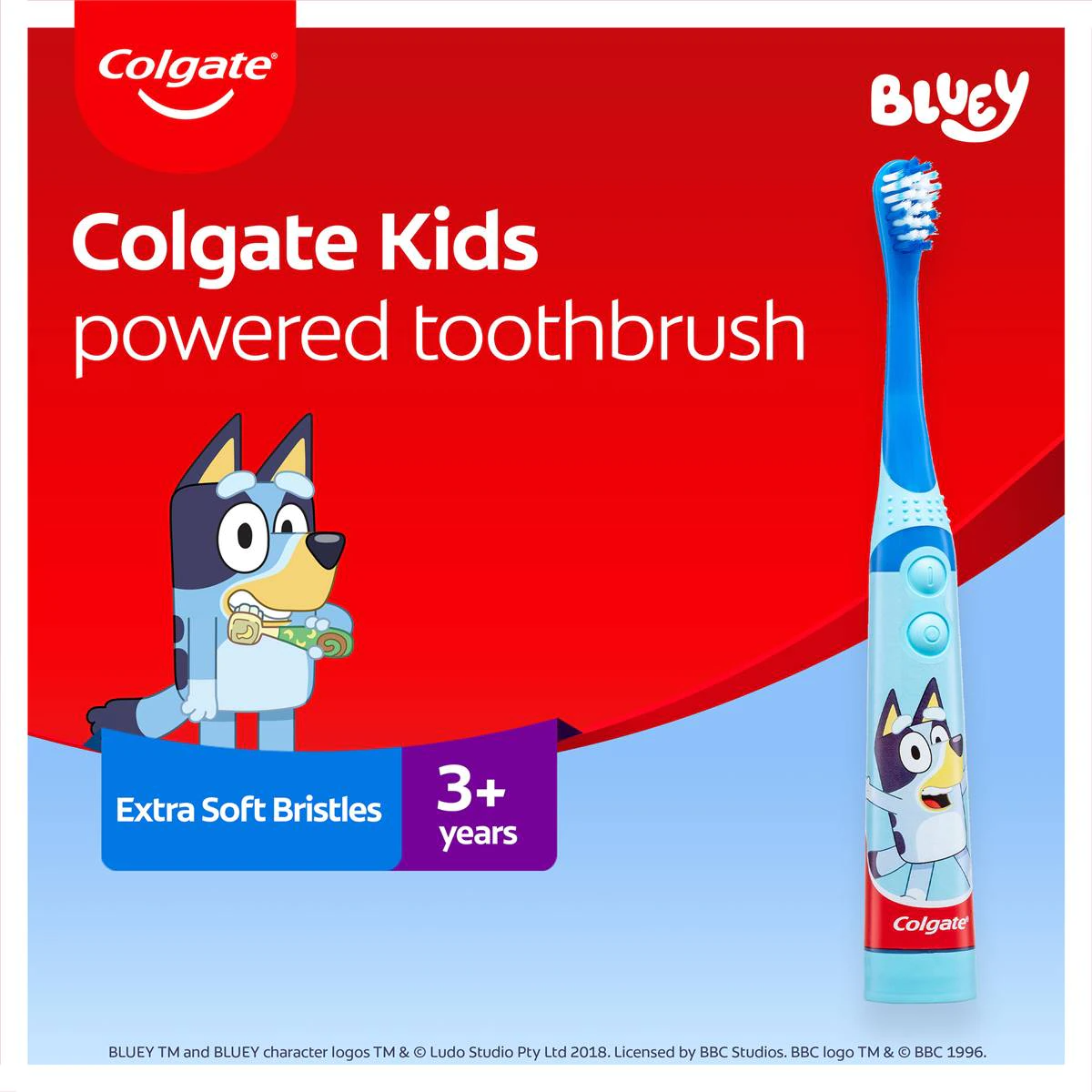 Colgate Kids Toothbrush Battery Sonic Bluey Each