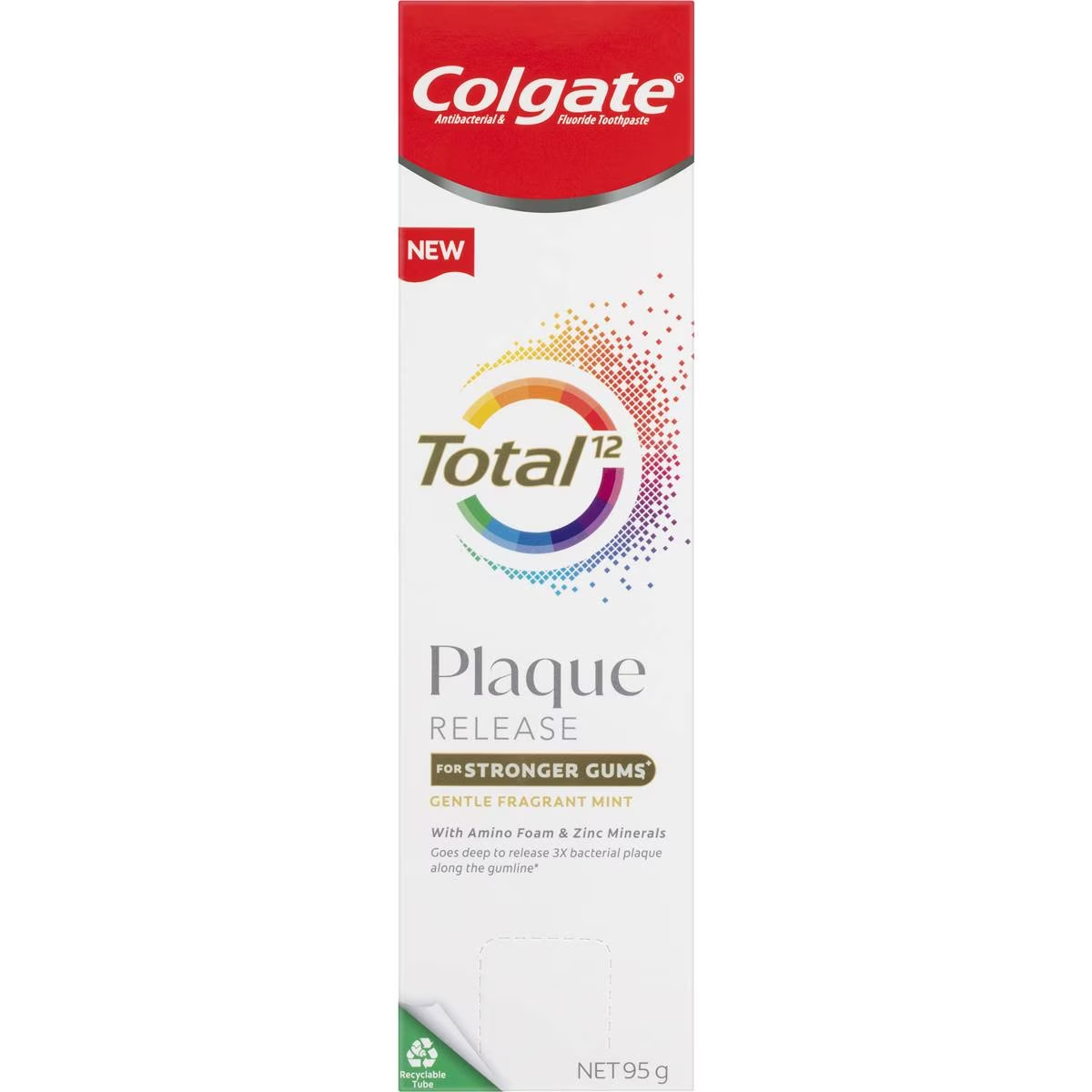 Colgate Plaque Release Toothpaste Total Fragrant Mint 95g