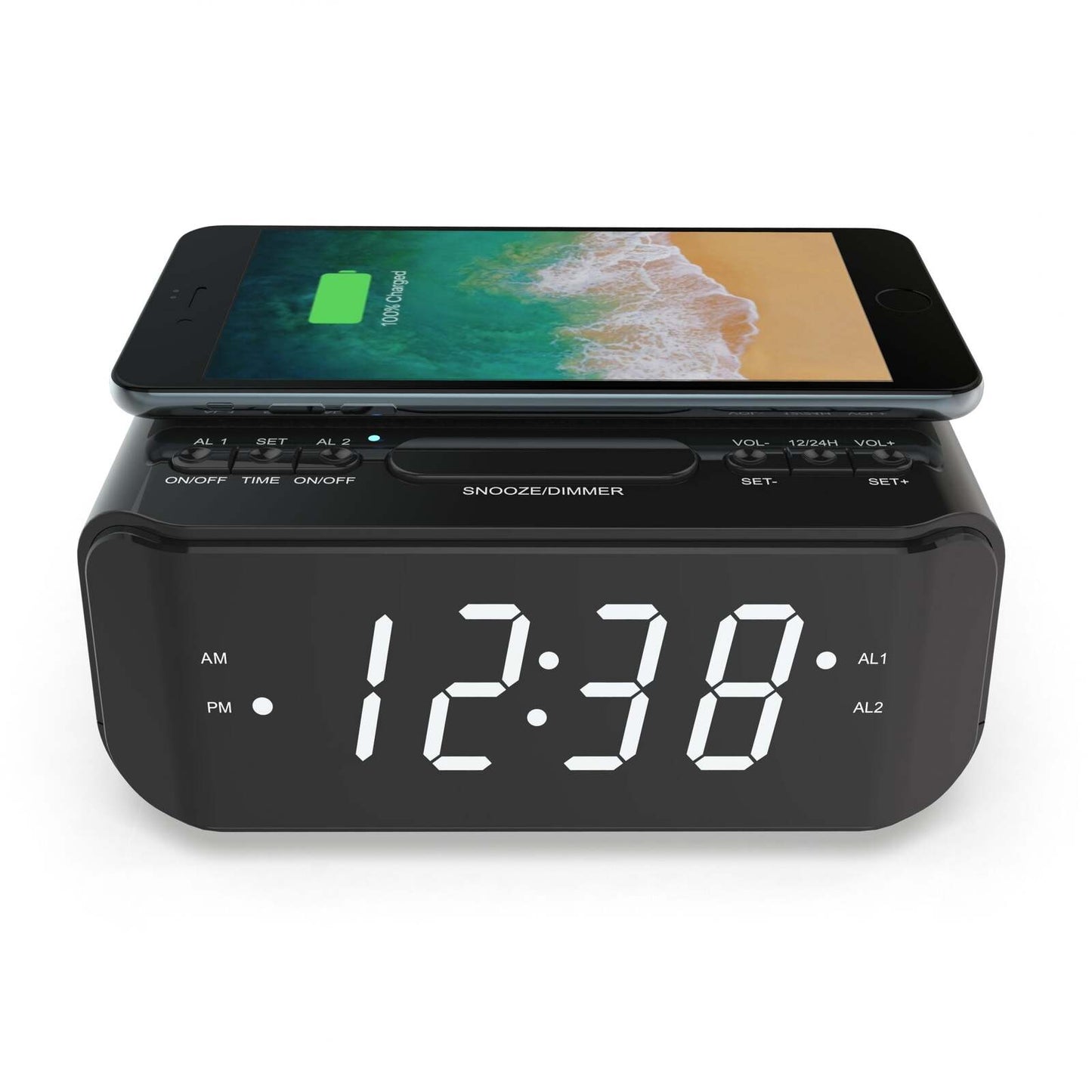 Wireless Charging Alarm Clock