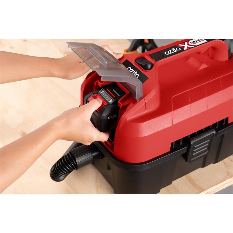 Ozito PXC 18V 10L Cordless Wet And Dry Vacuum / Inflator - Skin Only