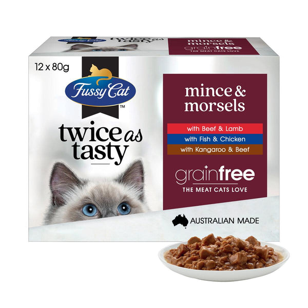 Fussy Cat Mince and Morsels 48 x 80g