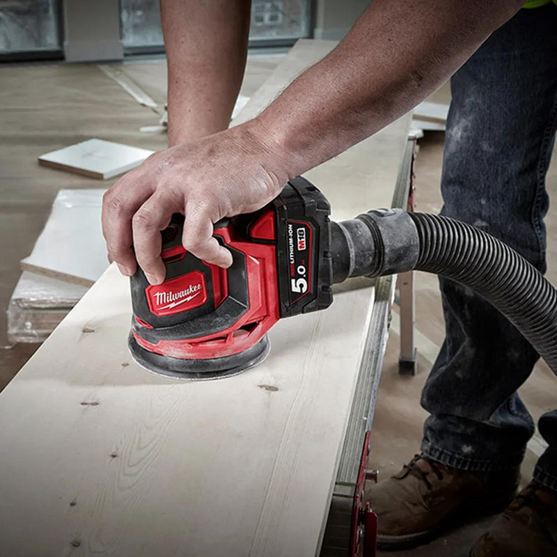 MILWAUKEE 18V 125mm Random Orbital Sander Skin M18BOS125-0