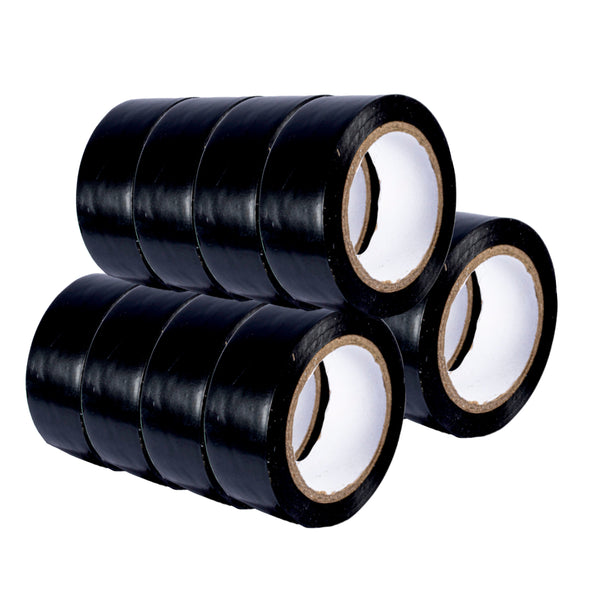 Handy Hardware 24PCE PVC Tape Black Multipurpose Strong Flexible 20m