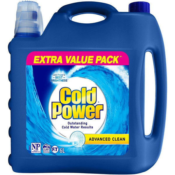 Cold Power Advanced Clean Liquid Laundry Detergent 6L