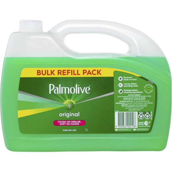Palmolive Regular Dishwashing Liquid Original Value Refill Pack 5L